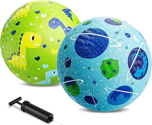 Miniatura 10 de Pelotas de juegos de dibujos animados para niños, pelotas de goma de 8.5 pulgadas, juego de pelota para exteriores e interiores para niños, para