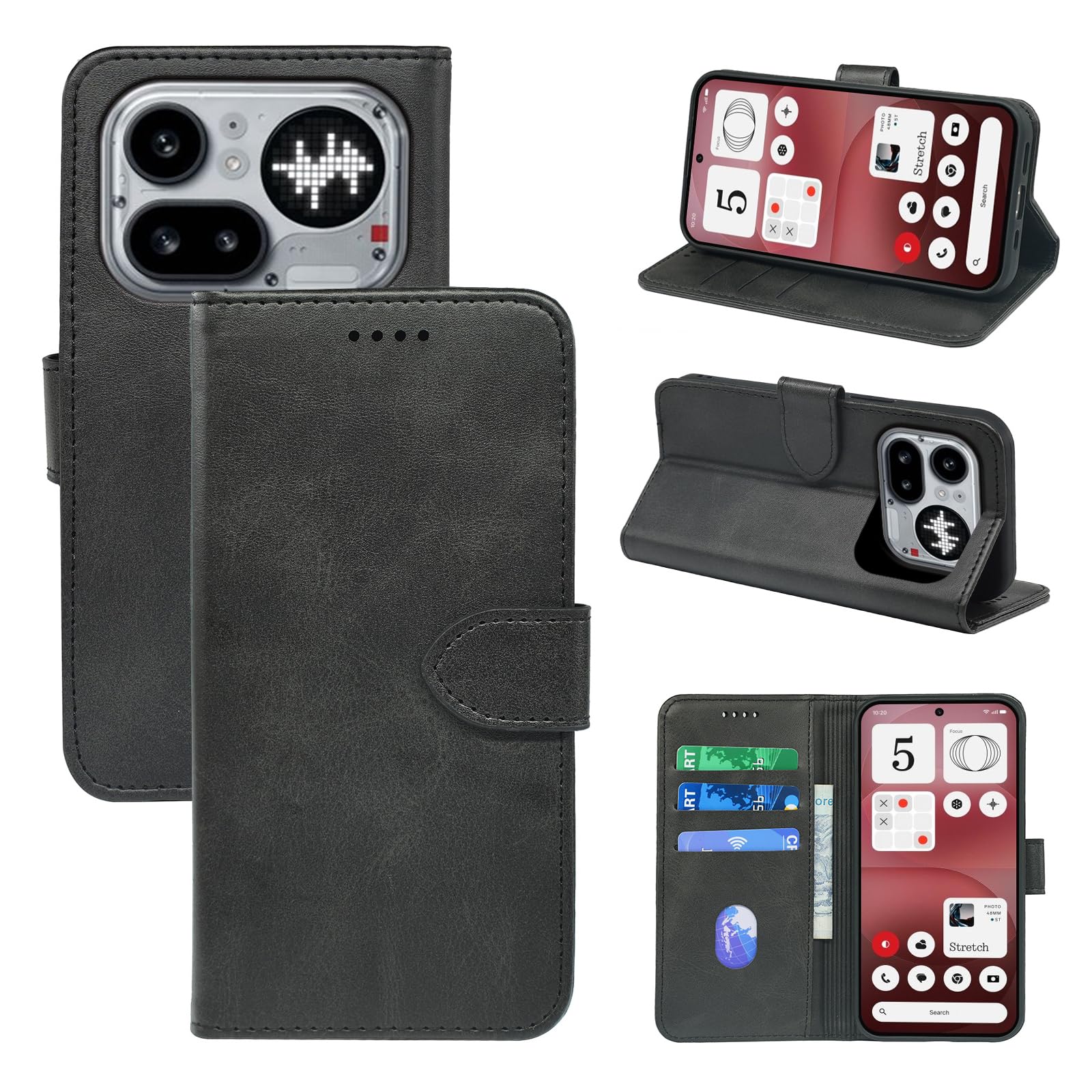 Amazon.co.jp: GYOKUYU 手帳型ケースfor Nothing Phone 4A Proカバーpu