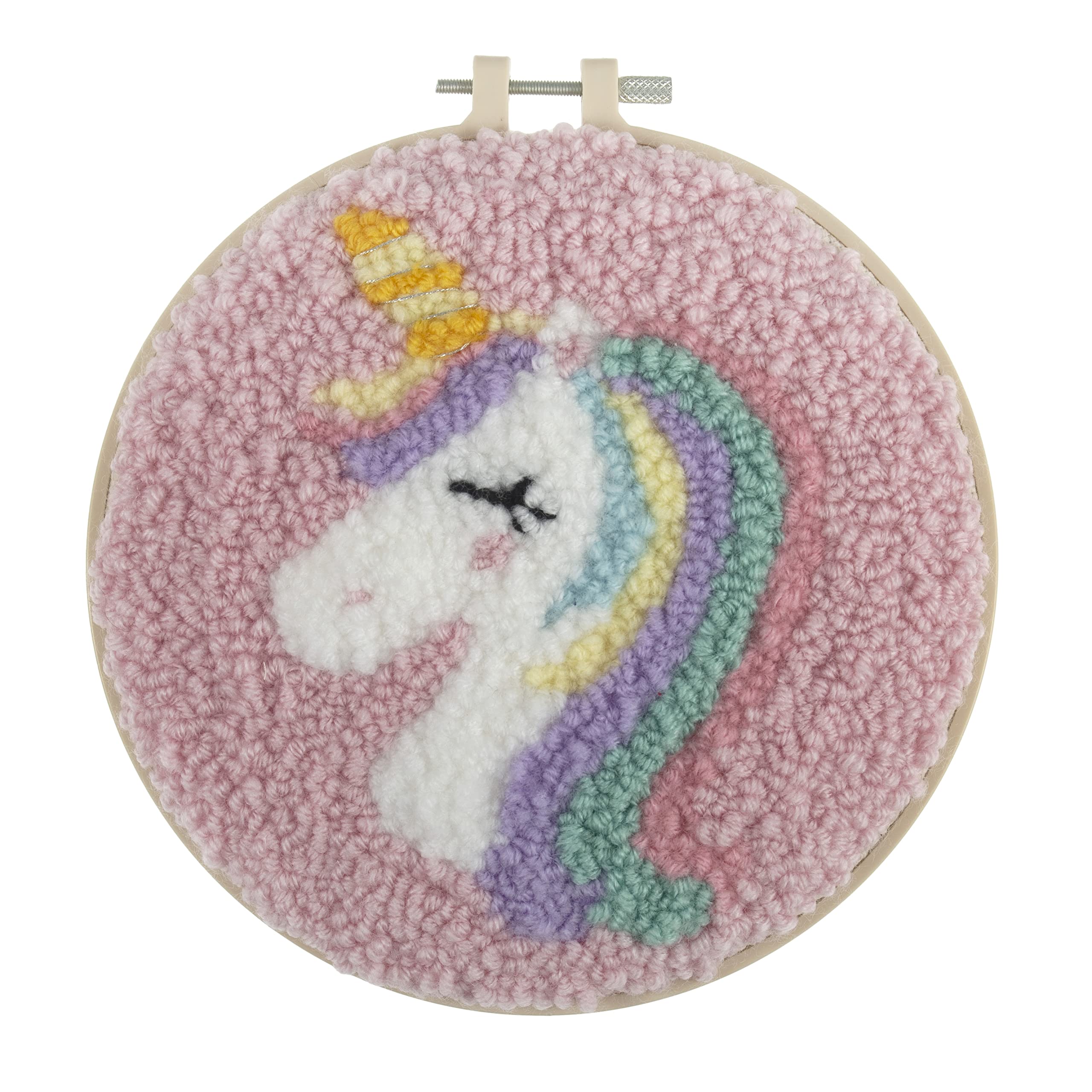 Trimits Punch Needle Hoop Kit, 20.3cm (8in), Unicorn