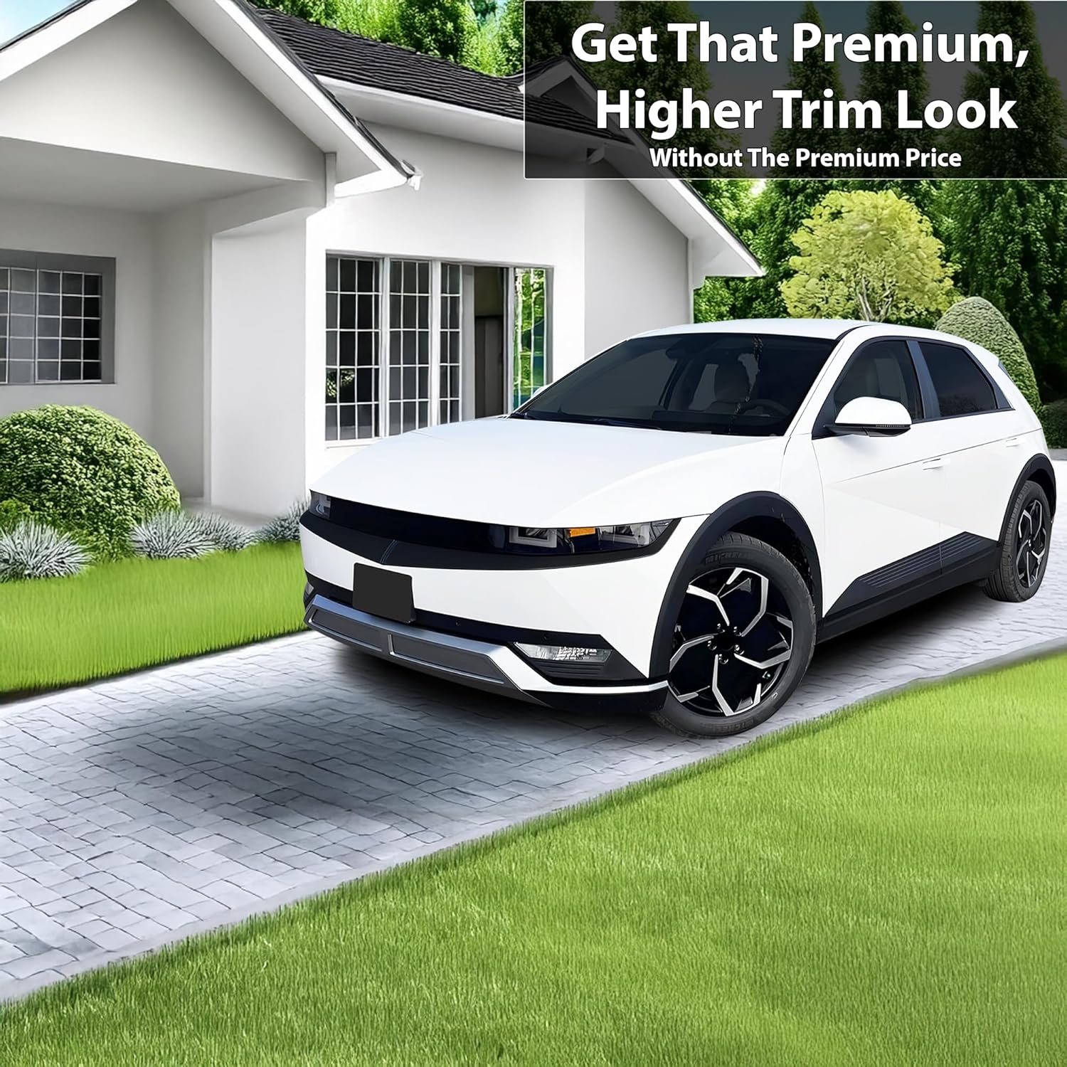 BOGAR TECH DESIGNS for Hyundai Ioniq 5 2022-2025 Rim Chrome Delete Overlay, Gloss Black