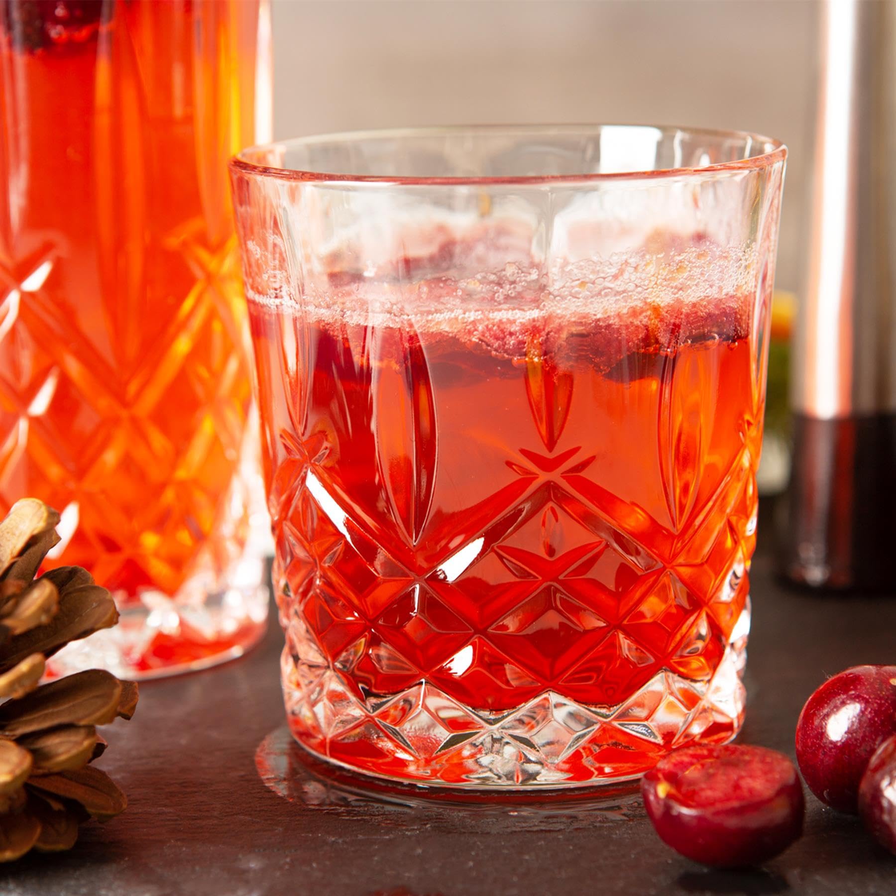 RCR Crystal Orchester Geschnittenes Glas Dof Doppelte Altmodische Whiskygläser Trinkgläsers Set - 340ml - Pack Von 12