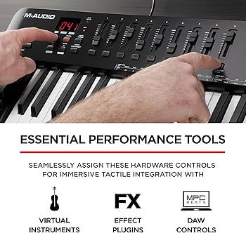 Amazon.com: M-AUDIO Oxygen 49 (MKV) Key USB MIDI Keyboard