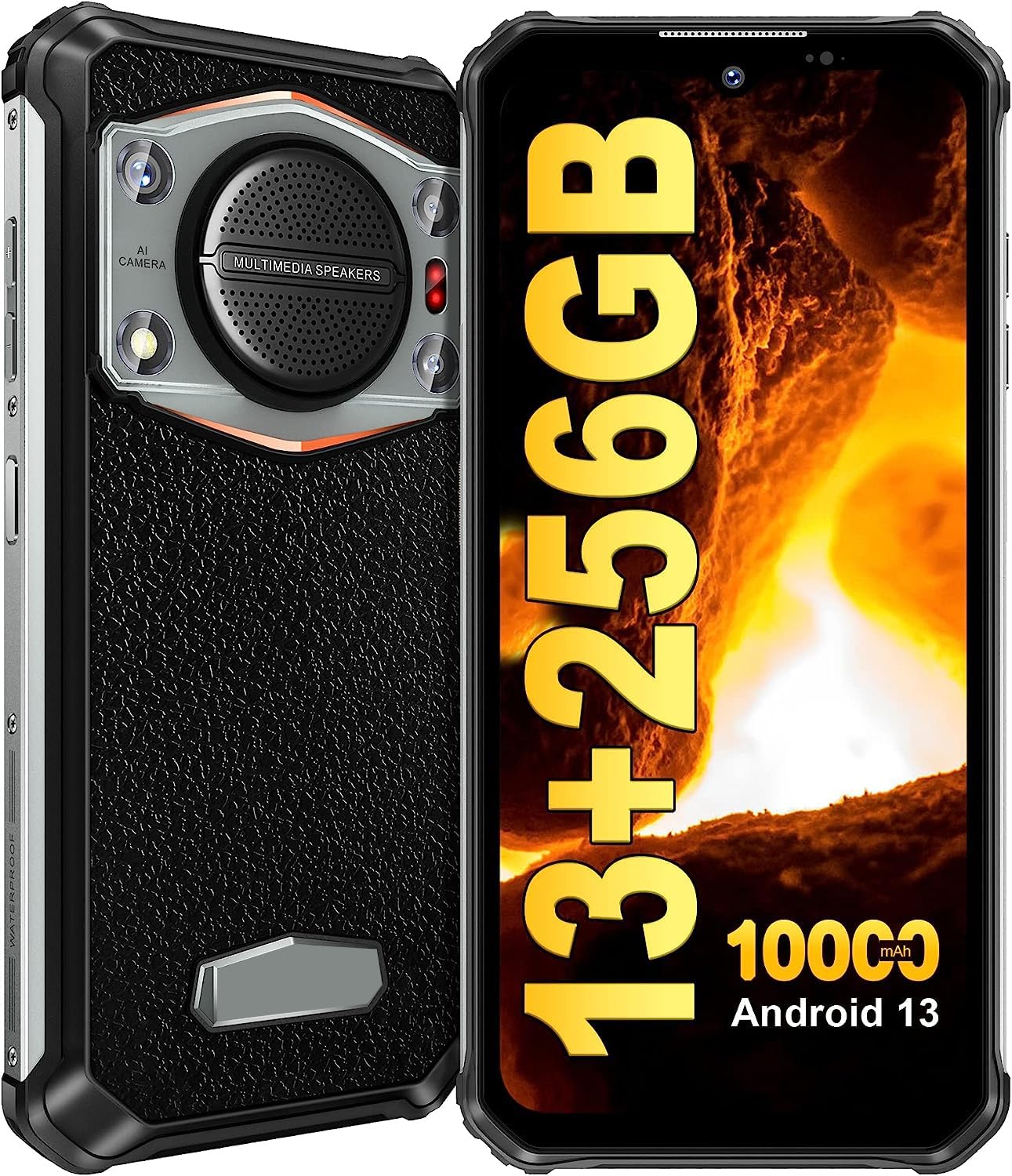 Amazon | OUKITEL WP22 (2023) Android 13トリプルHDフォン、125dB 