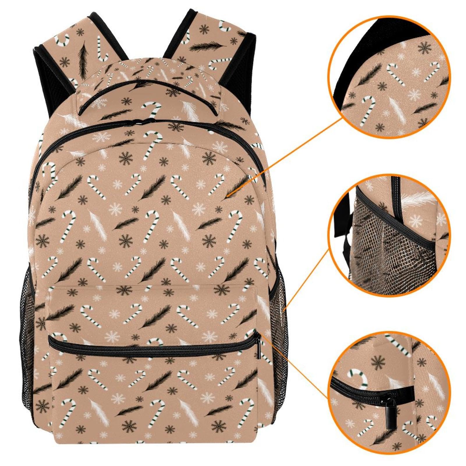 Zaino scolastico per uomini e donne, borsa invernale da viaggio per computer portatile, zaino leggero per università, zaino casual per libri