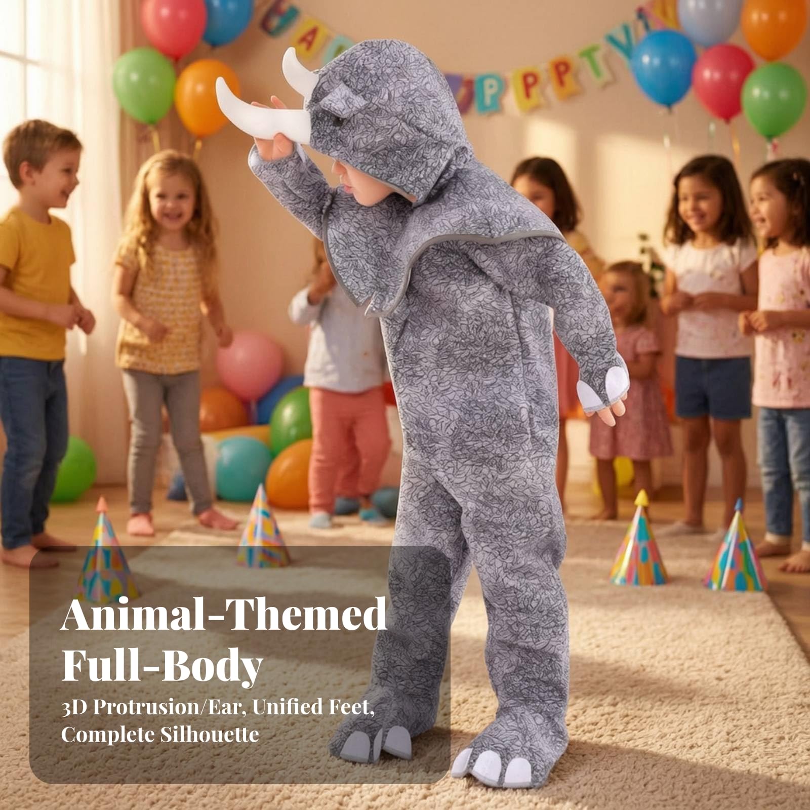 Disfraz Animal con Cuerno Amplio Mono, color to 2, L