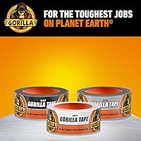 Vista 7 de Gorilla Cinta adhesiva blanca, 1.88" x 30 yardas, blanca, (paquete de 2)