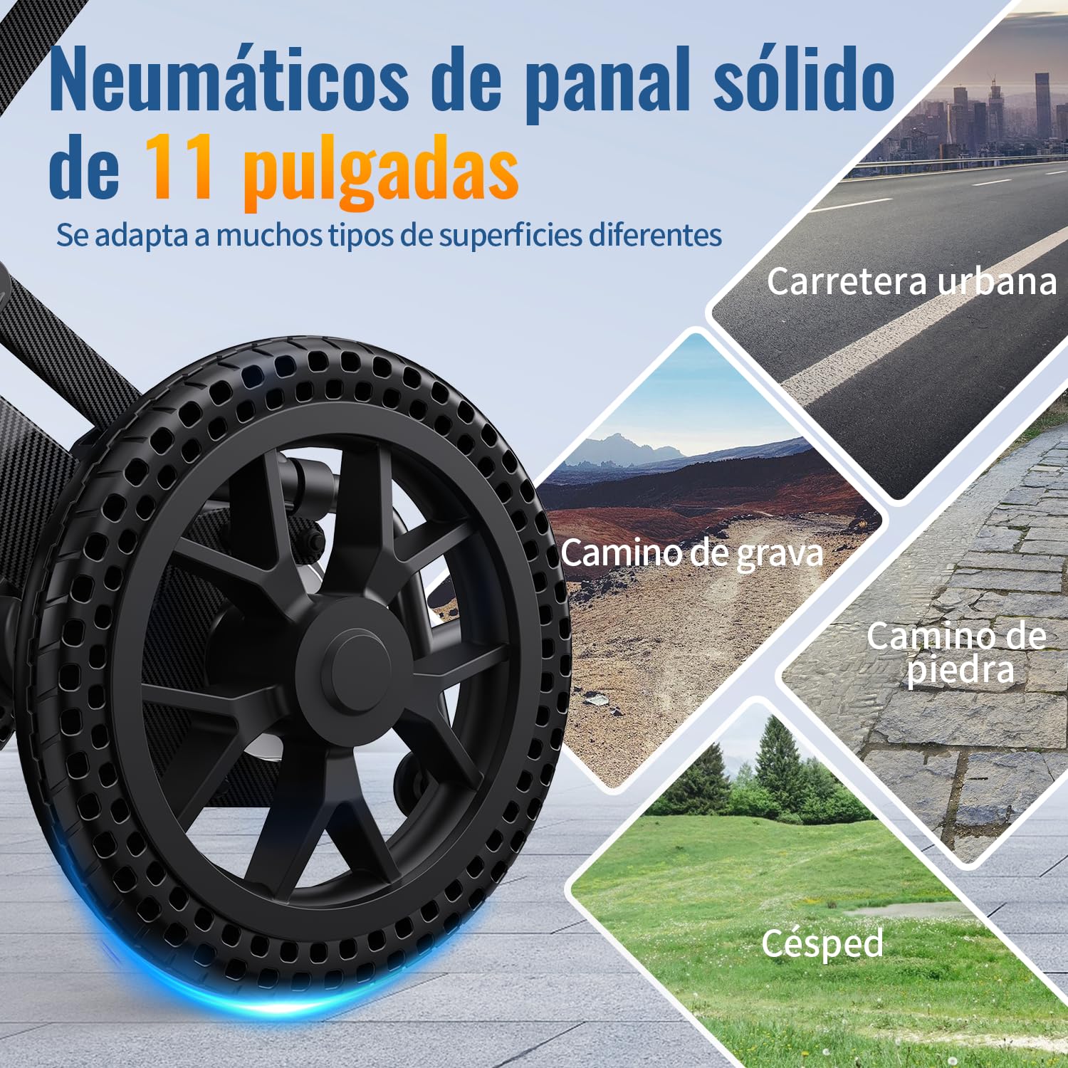 E10 Silla de Ruedas Eléctrica Ligera de 19 kg para Adultos, Portátil y Plegable, con Autonomía de 25/50 km, Motor 500W y Batería de Litio 12Ah, Todoterreno, Capacidad de Carga 150 kg