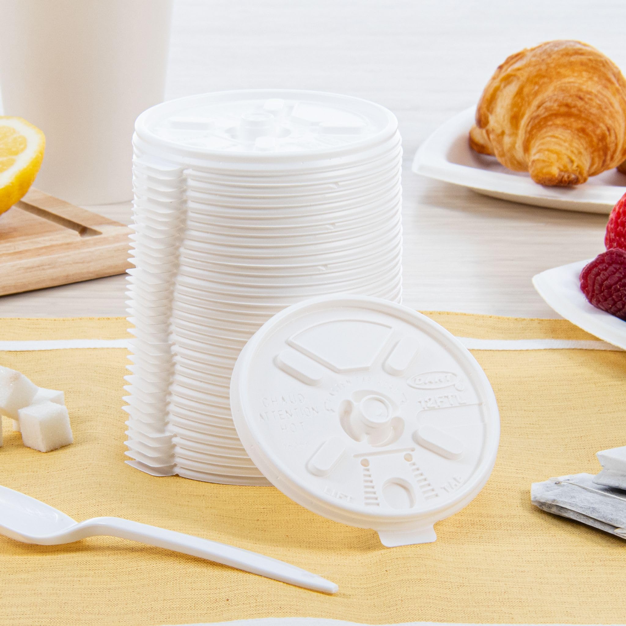 Amazon.com: Dart White Lift n' Lock Plastic Lid, 12FTL (1,000
