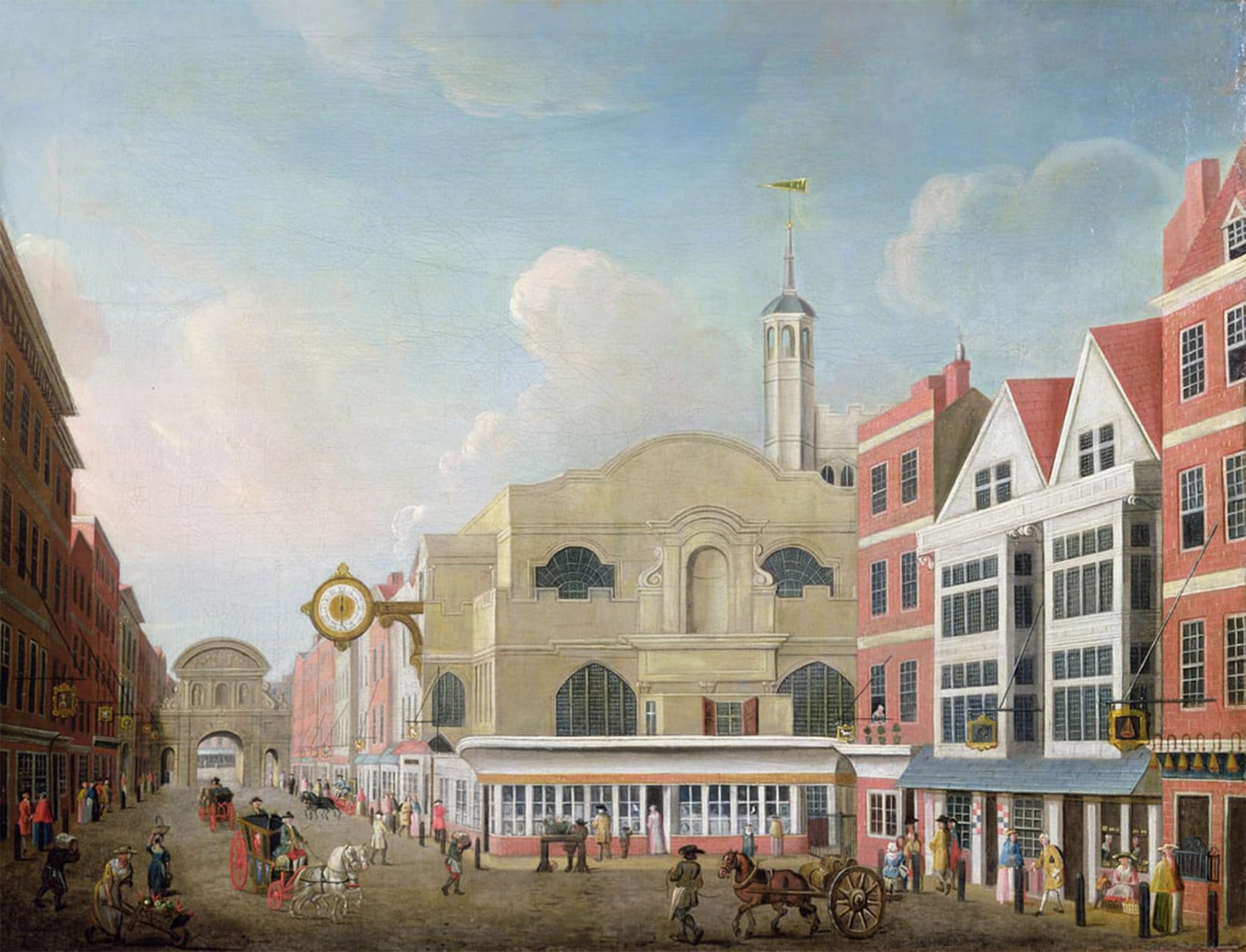 Affiche Fleet Street graffiti tableau salon moderne 60x90 - 5