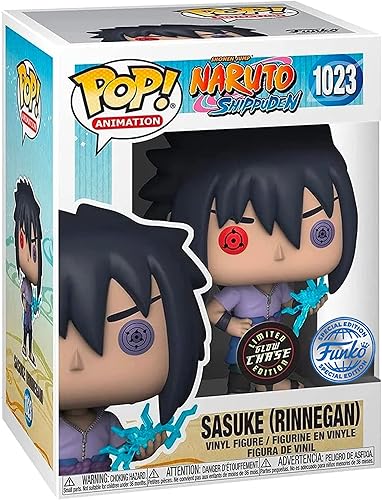 Funko Pop Naruto Shippuden Sasuke Uchiha Rinnegan con Chidori Chase Figura (AAA Anime Exlcusive)