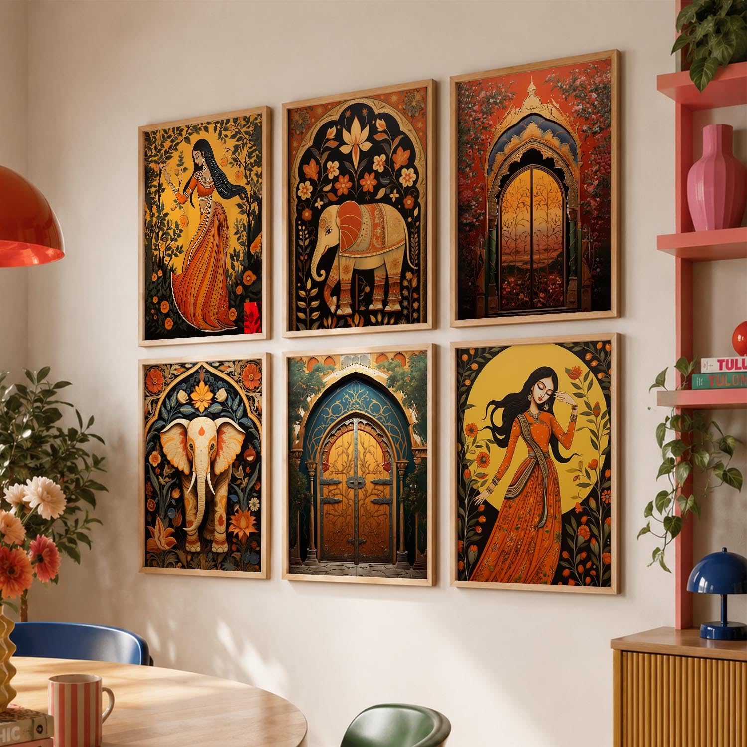 Kotart Madhubani Wall Art - Framed Paintings -25 Kotart Madhubani Wall Art - Framed Paintings -25