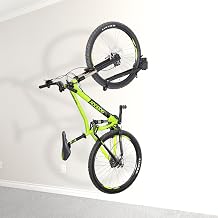 CyclingDeal Bicycle Wall Mount Rack - Vertical Adjustable Folding Bicycle Parking Rack - 20"-29" MTB 700C Road Bike Home Garage Storage - Maximum Tire Width 2.4" - 1 Pack