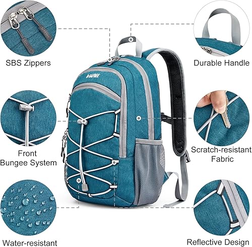 Miniatura 4 de G4Free Mini mochila de senderismo de 12L, mochila de senderismo pequeña mochila compacta al aire libre al aire libre para viajes ciclismo