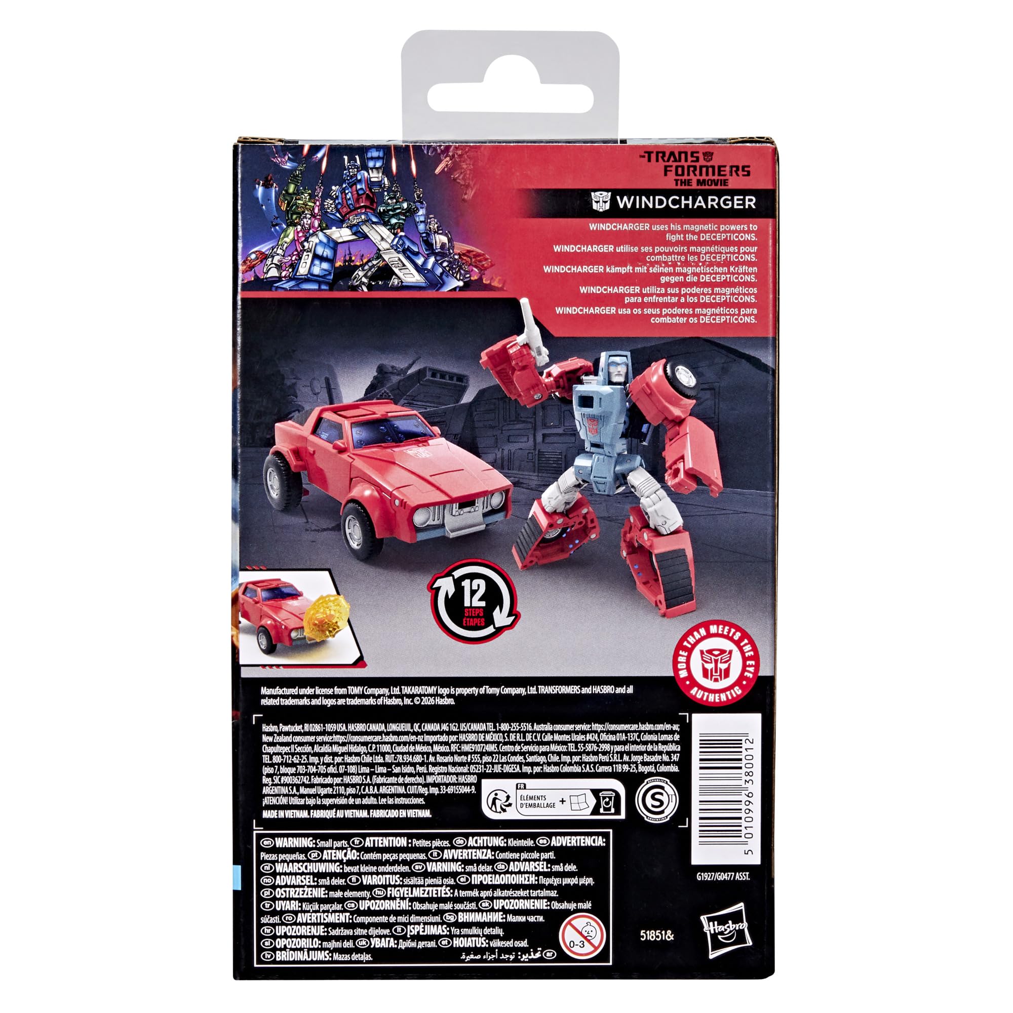 Windcharger klasy Deluxe z kolekcji Transformers Studio Series z filmu ""The Transformers: The Movie"", 11-centymetrowa przekształcająca się figurka, zabawkowe roboty dla dzieci w wieku od 8 lat
