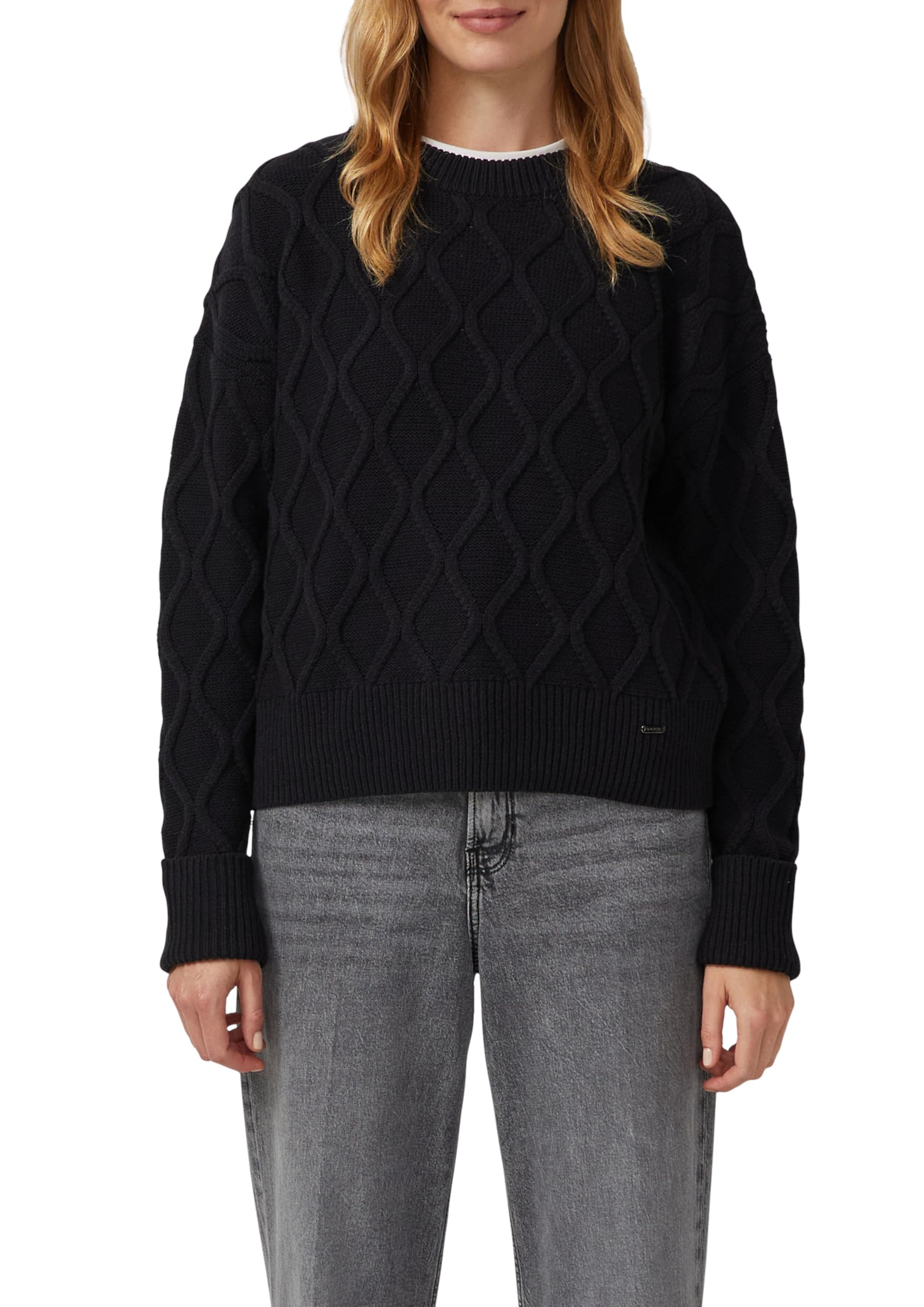 s.Oliver Pullover im Relaxed Fit mit Zopfmuster