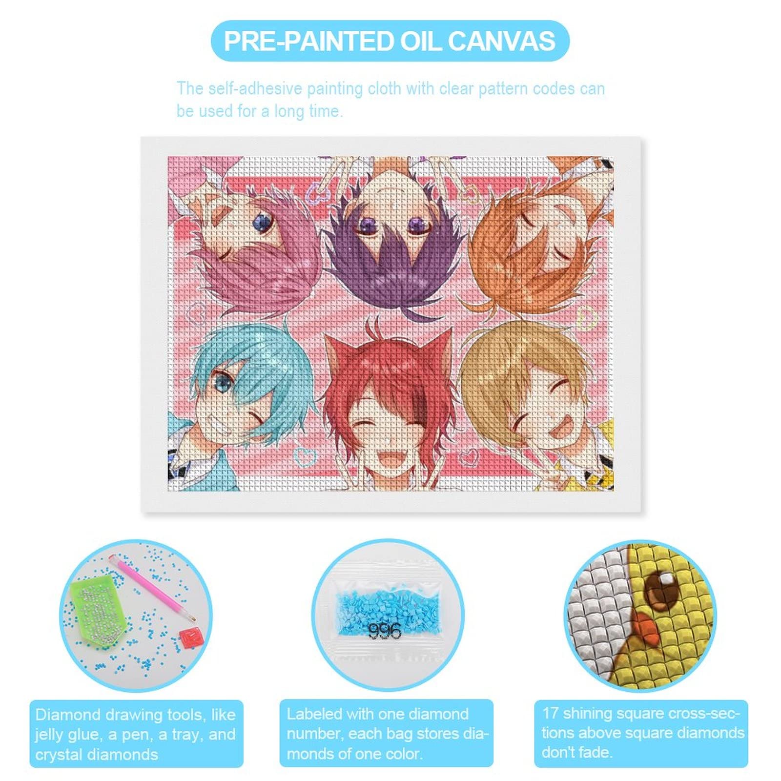 Amazon.co.jp: ダイヤモンドアート絵画 Straw-berry Prince すと