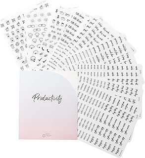 Clear Black Foil Planner Stickers - Productivity - Functional - Icons - ...