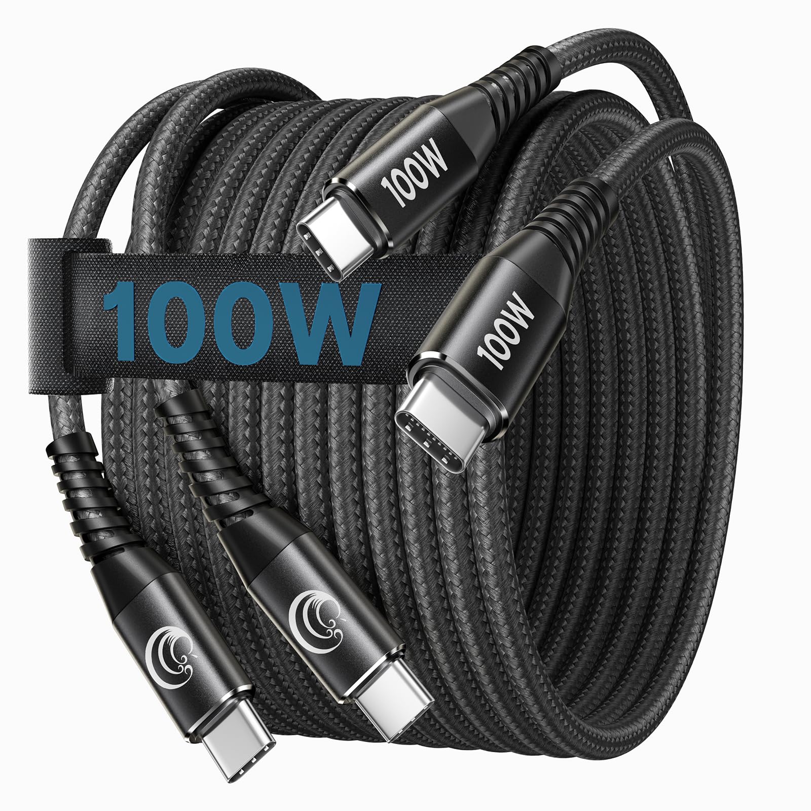 USB C auf USB C Kabel 100W USB C Kabel [ 2Stück 2M+2M ] Schnellladekabel PD 3.0 Nylon USB Typ C Ladekabel für iPhone 17 16 15 Pro Max, Samsung S25 S24 S23 S22 S21, iPad, MacBook Air, Pixel,Switch