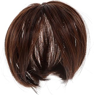 FRCOLOR Peluca Con Clip Para Mujer Topper Sintético Semitransparente Pieza De Cabello Para Cabello Fino Fácil De Colocar Color Marrón