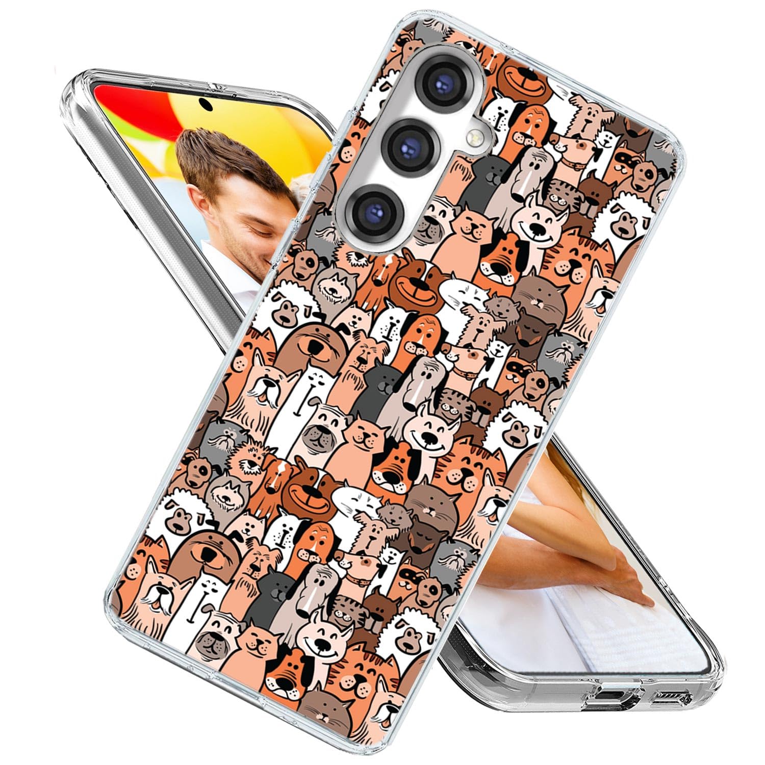 ARTIOSIT for Galaxy S23 FE Case,Samsung S23 FE Case for Girl Women Men, Shockproof Slim Soft TPU Clear Protective Phone Cover with Design for Galaxy
