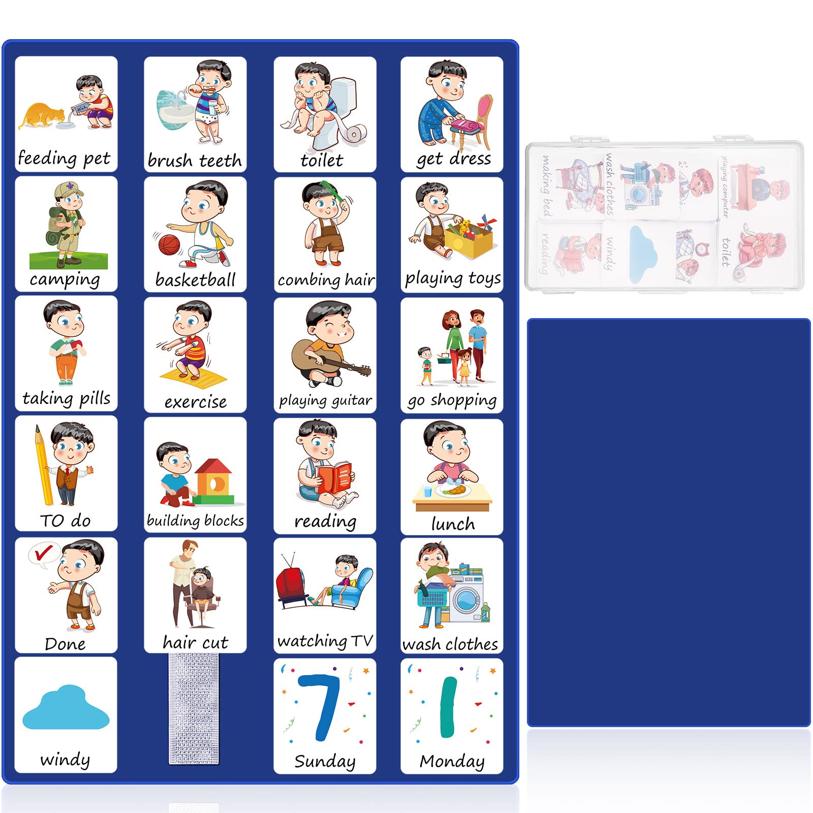 Gersoniel 49PCS ASD Visual Schedule For Kids Daily Toddlers Behavior Gersoniel 49PCS ASD Visual Schedule For Kids Daily Toddlers Behavior