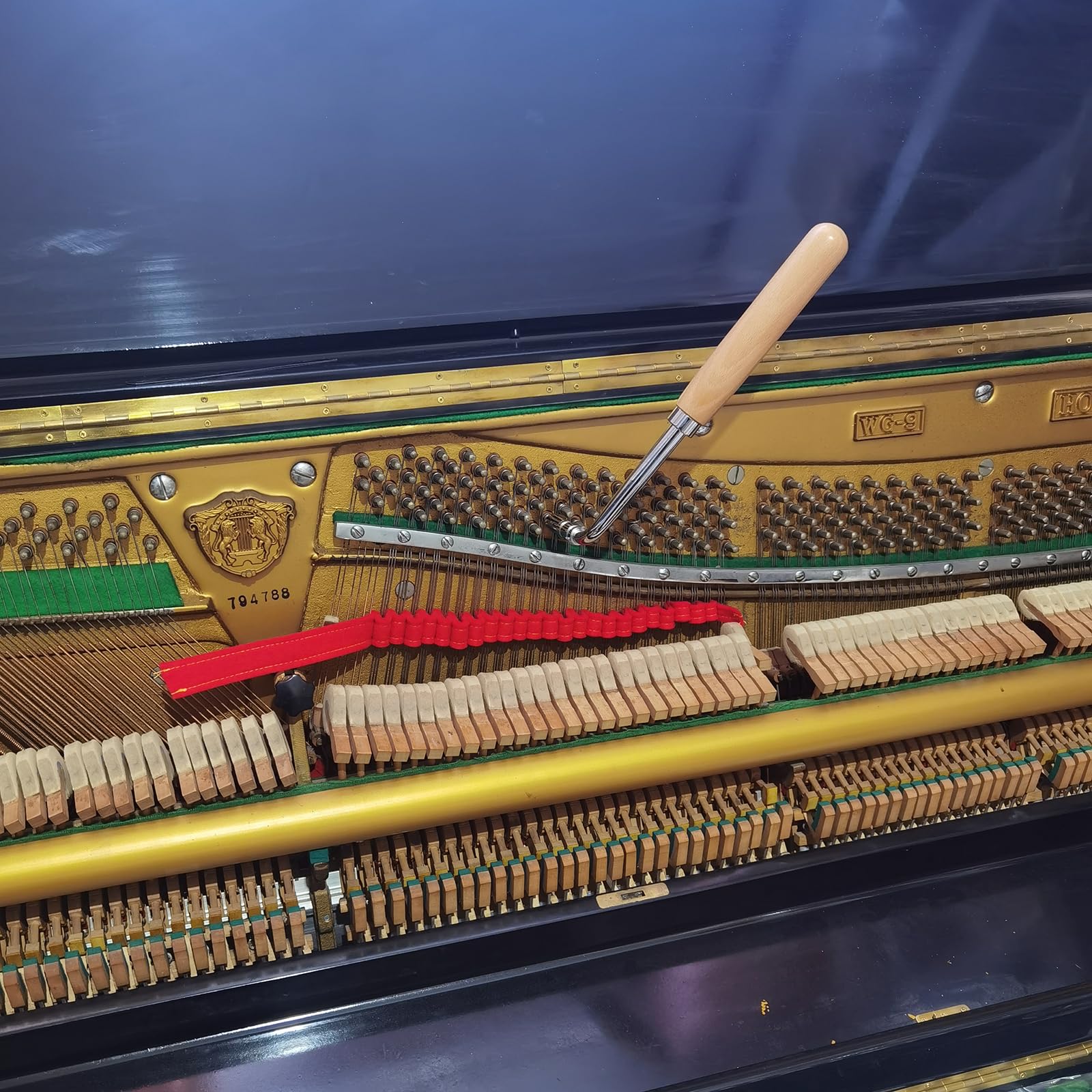 XUYIYUE Piano Tuning Tool Mute With Piano Repair Finish Red Cloth Felt Strip Wool Felt Temperament Strip Professional