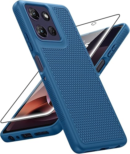 Miniatura 71 de FNTCASE Funda para Motorola Moto G-Power-5G-2024: funda protectora de doble capa resistente para teléfono celular a prueba de golpes con parte