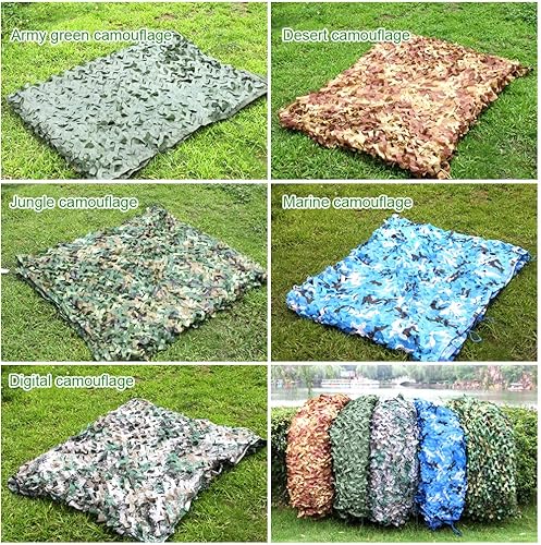Miniatura 9 de KDDEON Militar Anti-aéreo camping al aire libre Tiro Caza cubierta de coche Jungle Camo Netting,Jardín Terraza Infantil Decoración de poliéster