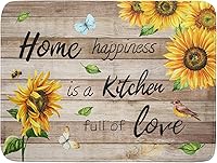 Vista 33 de Tapete de secado de platos con diseño de pájaro rojo de Feliz Navidad, absorbente y de secado rápido, protector para encimera de cocina, 18 x 24