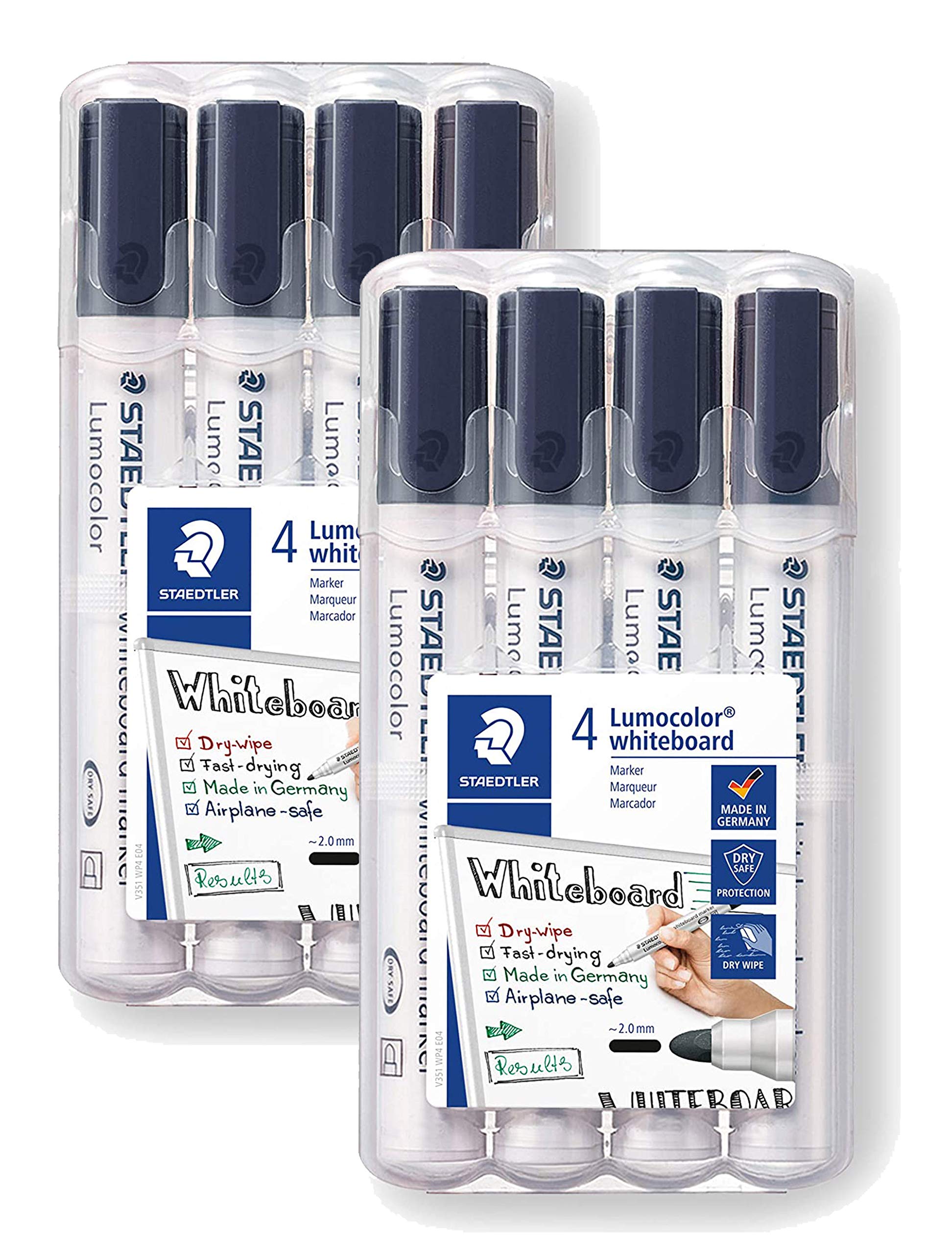 Staedtler Lumocolor 351 WP4-9X marcador de pizarra blanca 2 unidad