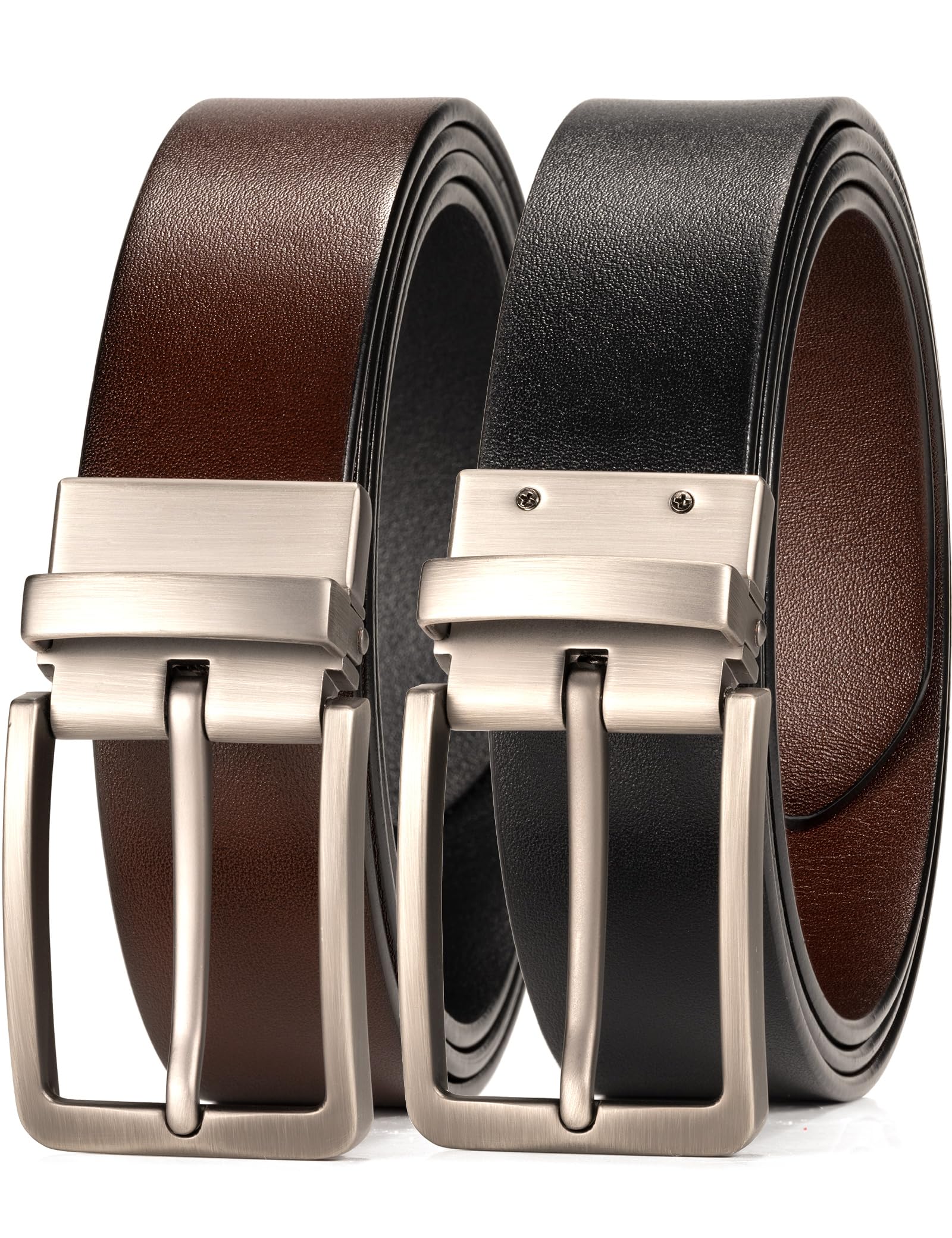 WOLFANT Two-in-One Reversible Leather Belt