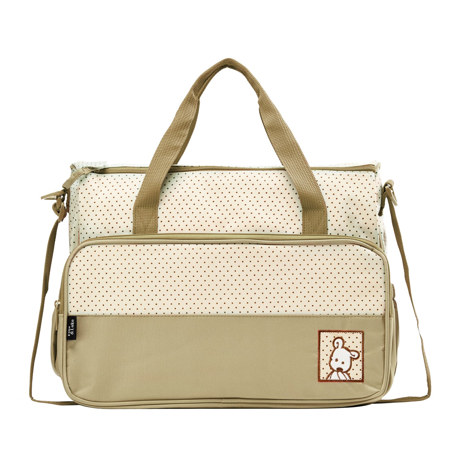 SoHo Sage Puppy Diaper Bag Tote 8Pc Set Changing Pad