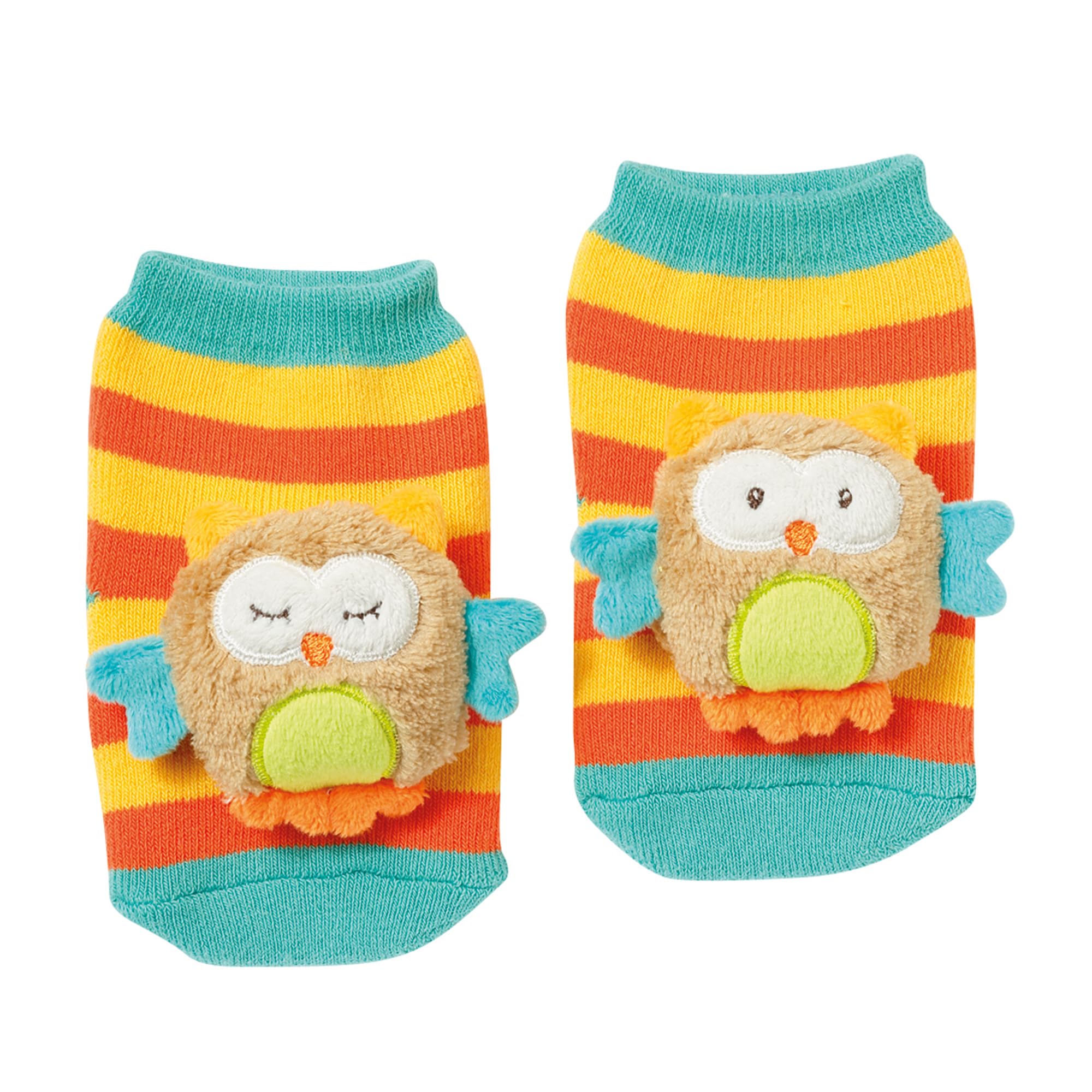 Fehn Baby Girls' Socks multicolour owl 0–12 months