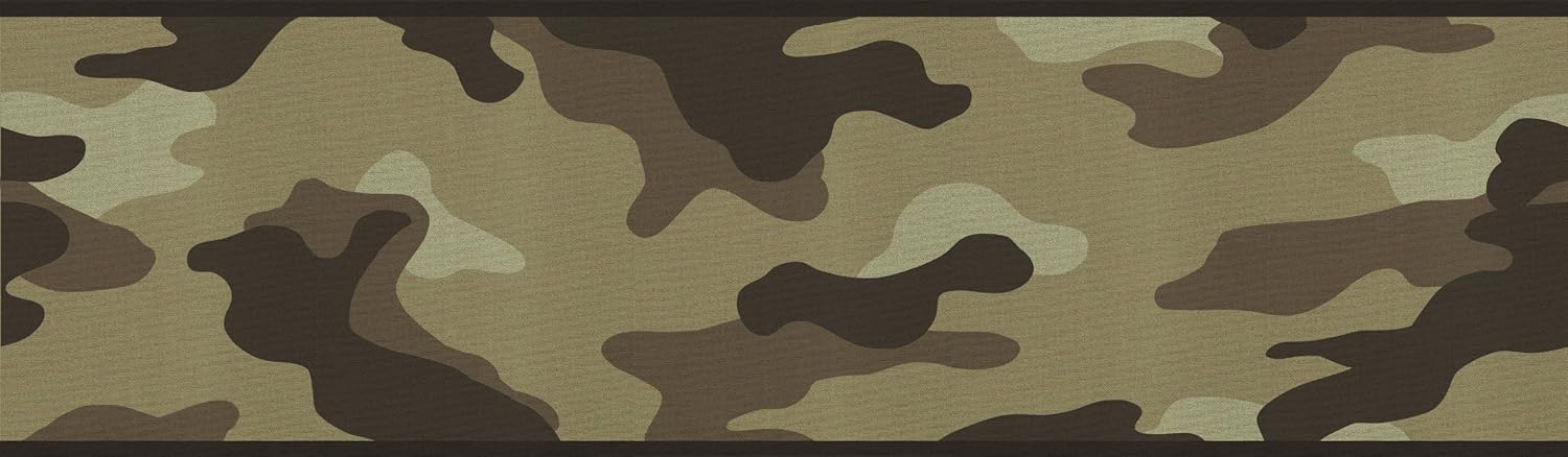 Camouflage Camo Wallpaper Wall Border - Desert