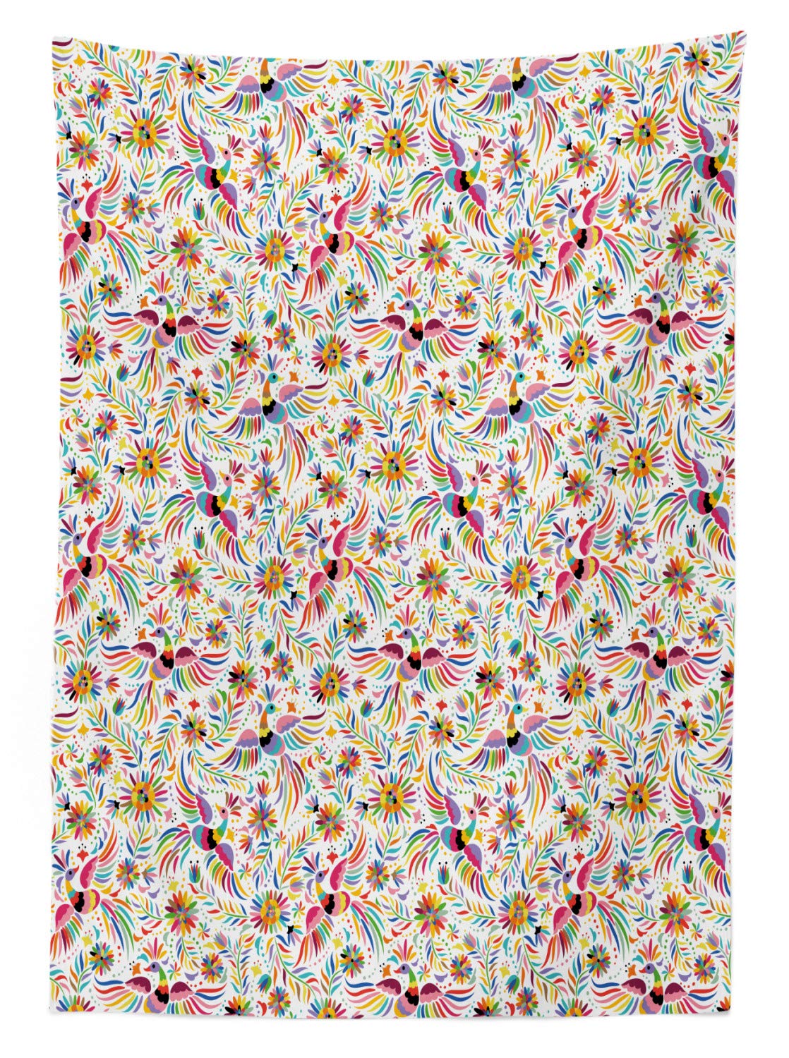 ABAKUHAUS Peperoni Tovaglia, Campagna Cucina Messicana, Rettangolare per Sala da Pranzo e Cucina, 140 cm x 200 cm, Vermilion e Green