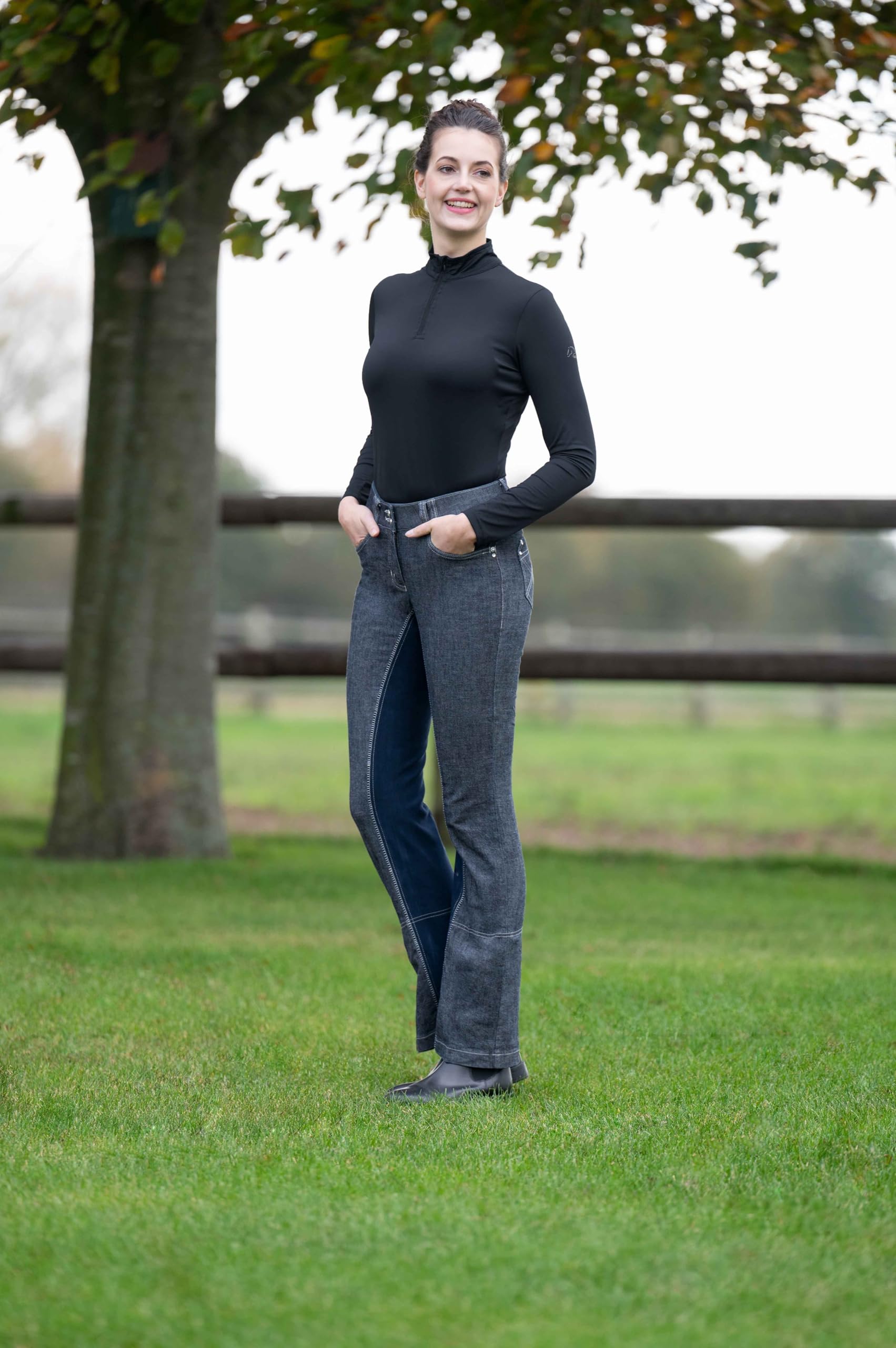 HKM Miss Blink Pantaloni da Equitazione. Donna
