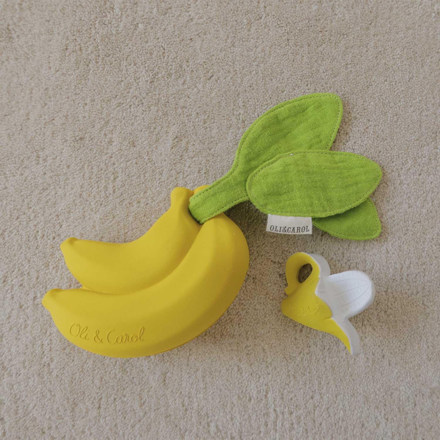 Oli & Carol - Boîte à Sucette en caoutchouc naturel - Cadeau pour parents et bébés - Ana Banana