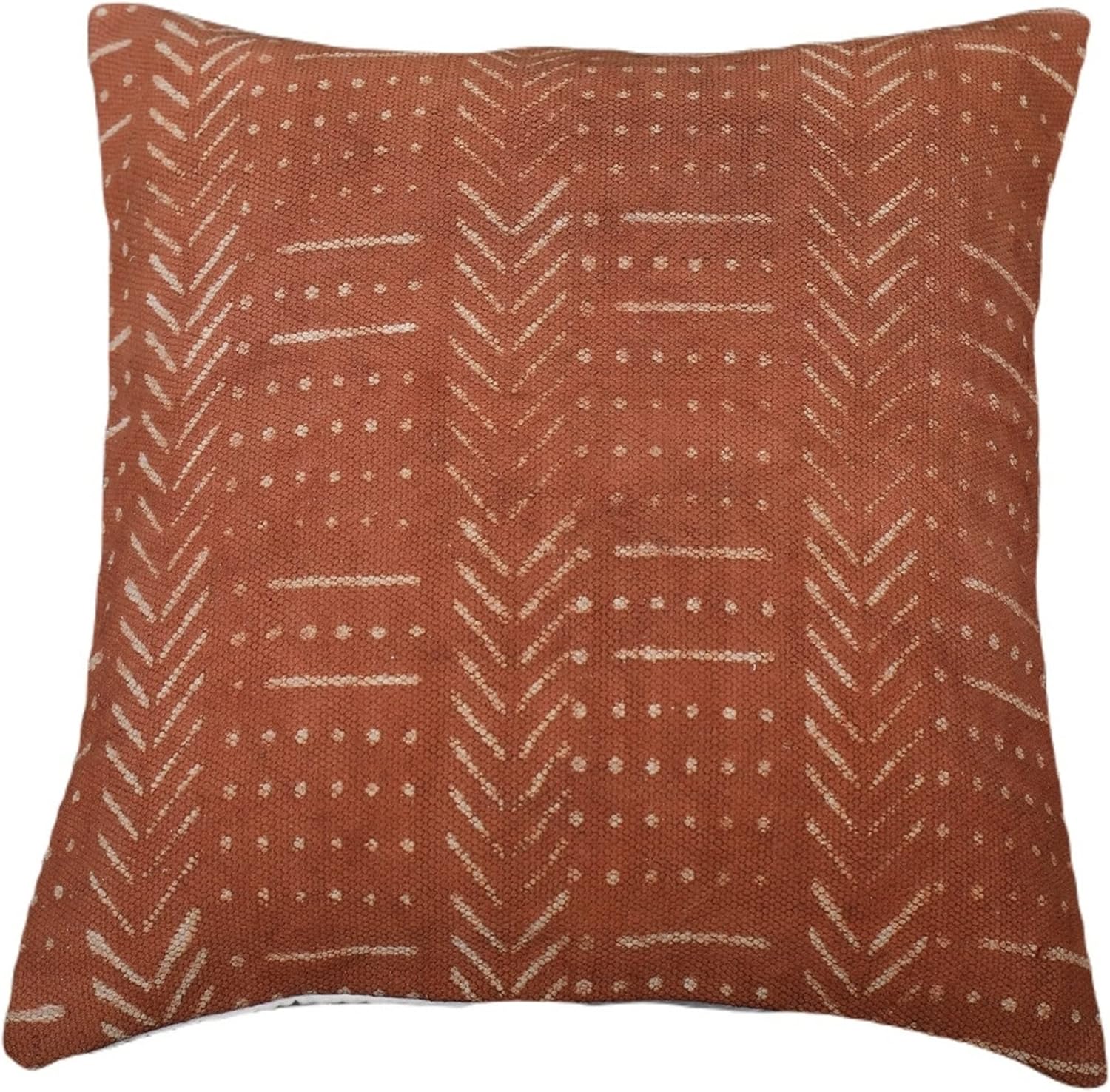 Trade Star Fall Decor Pillow Case 100% Cotton Rug Cushion Cover Throw Pillow Cover Hand Block Printed Mudcloth Pillow Cover for Home Decor Vintage Tribal Print Farmhouse 20x20 Inches