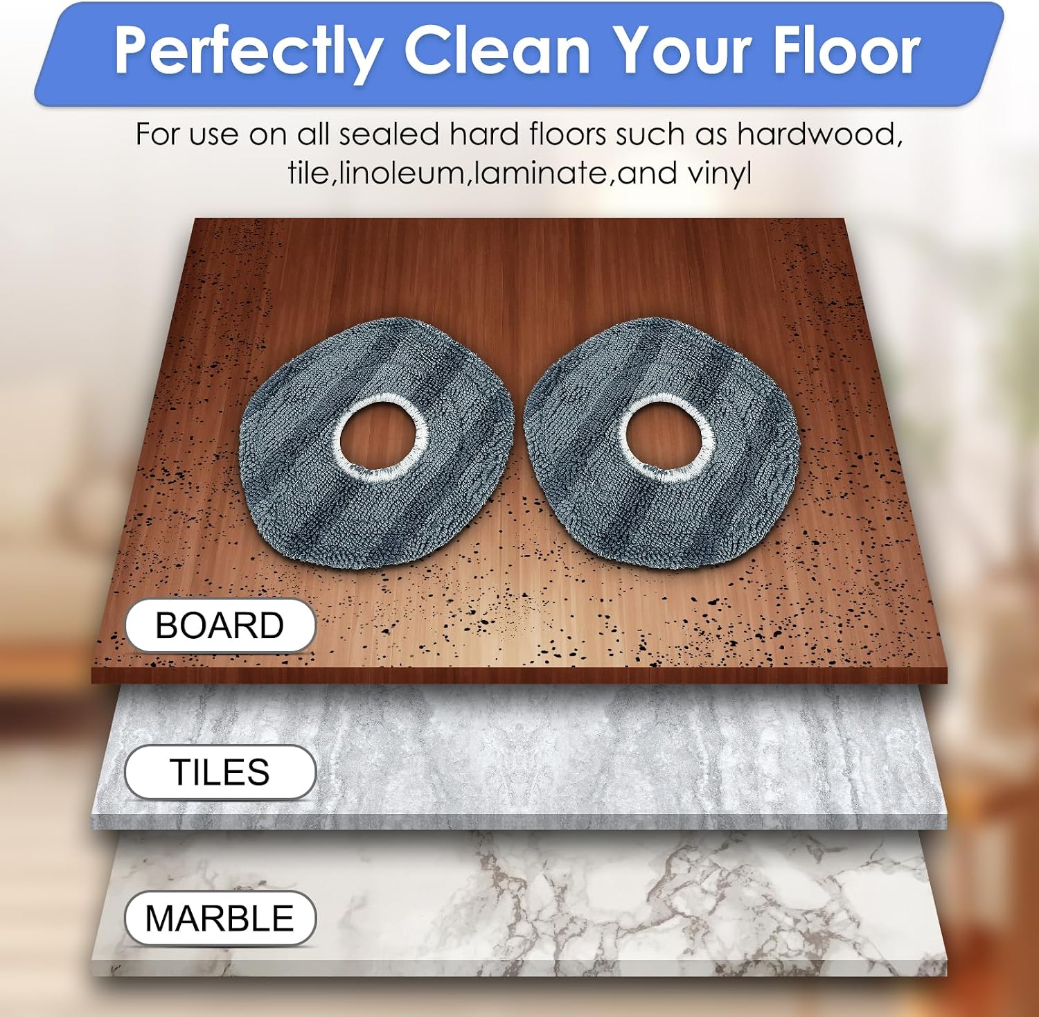 FILTERIST (3 Pack) X10 Pro Omni Replacement Mop Pads Compatible with Eufy X10 Pro Omni Robot Vacuum Cleaner, Washable Replacement Mop Cloths, Mop Pad Accessories Kit, Premium Microfiber image 5