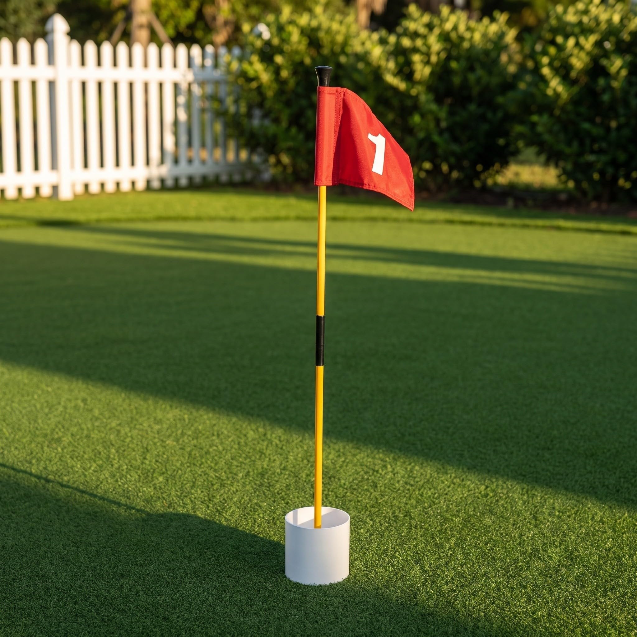 ibasenice Golf-Flaggenstange - Tragbare Golf-Putting-Flaggen-Flaggenstange