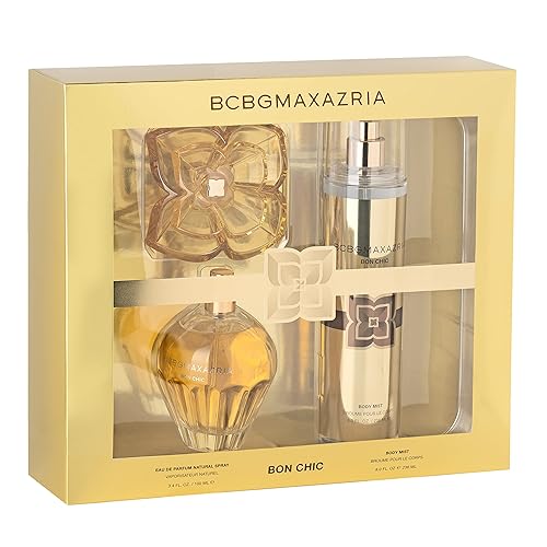 BCBGMAXAZRIA Bon Chic - Juego de regalo de fragancia de 2 piezas para mujer (3.4 onzas / 3.4 fl oz de perfume EDP + 8 onzas / 8.0 fl oz de niebla