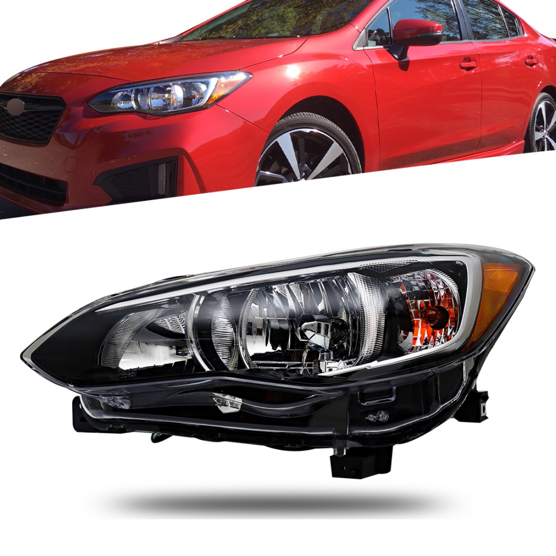 WFLNHB Headlight Assembly Replacement for Subaru Impreza/Crosstrek