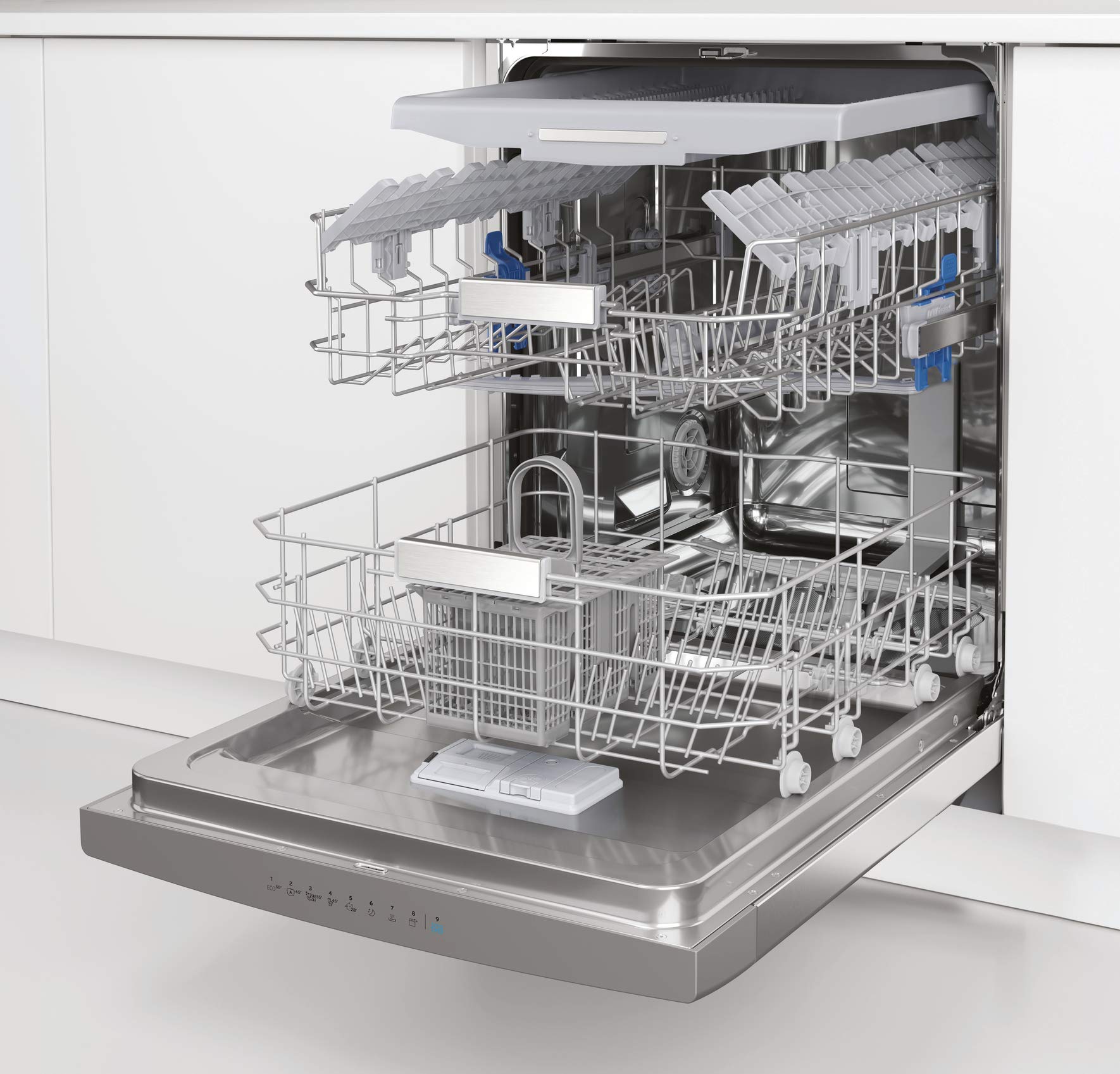 Privileg RUO 3T133 A F X Unterbau-Geschirrspüler 60 cm 14 Maßgedecke Fast&Clean 28' Auto Door Push&Go Multizone Startzeitvorwahl Vollwasserschutz Energieklasse D