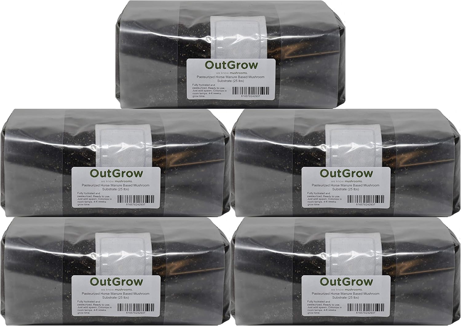 Pasteurized Manure Based Mushroom Substrate (25 lbs