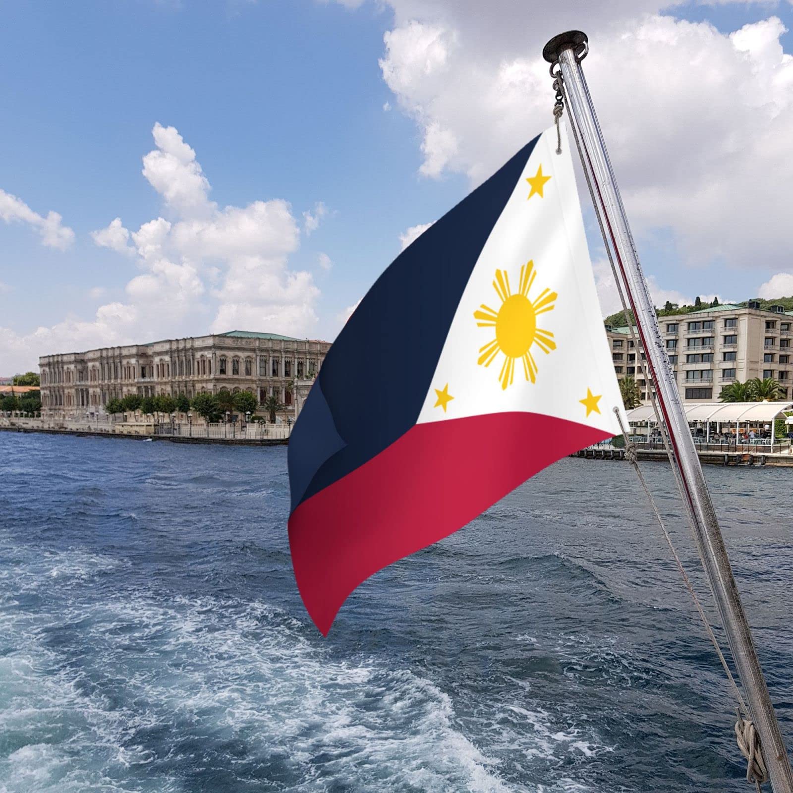 Amazon.com : Flag of the Philippines (1936–1985, 1986–1998) Flags 2x3 Outdoor Banner Vivid Colors Double Sided Flag Polyester Flags For Outside Patio Lawn Decor Flags : Patio, Lawn & Garden