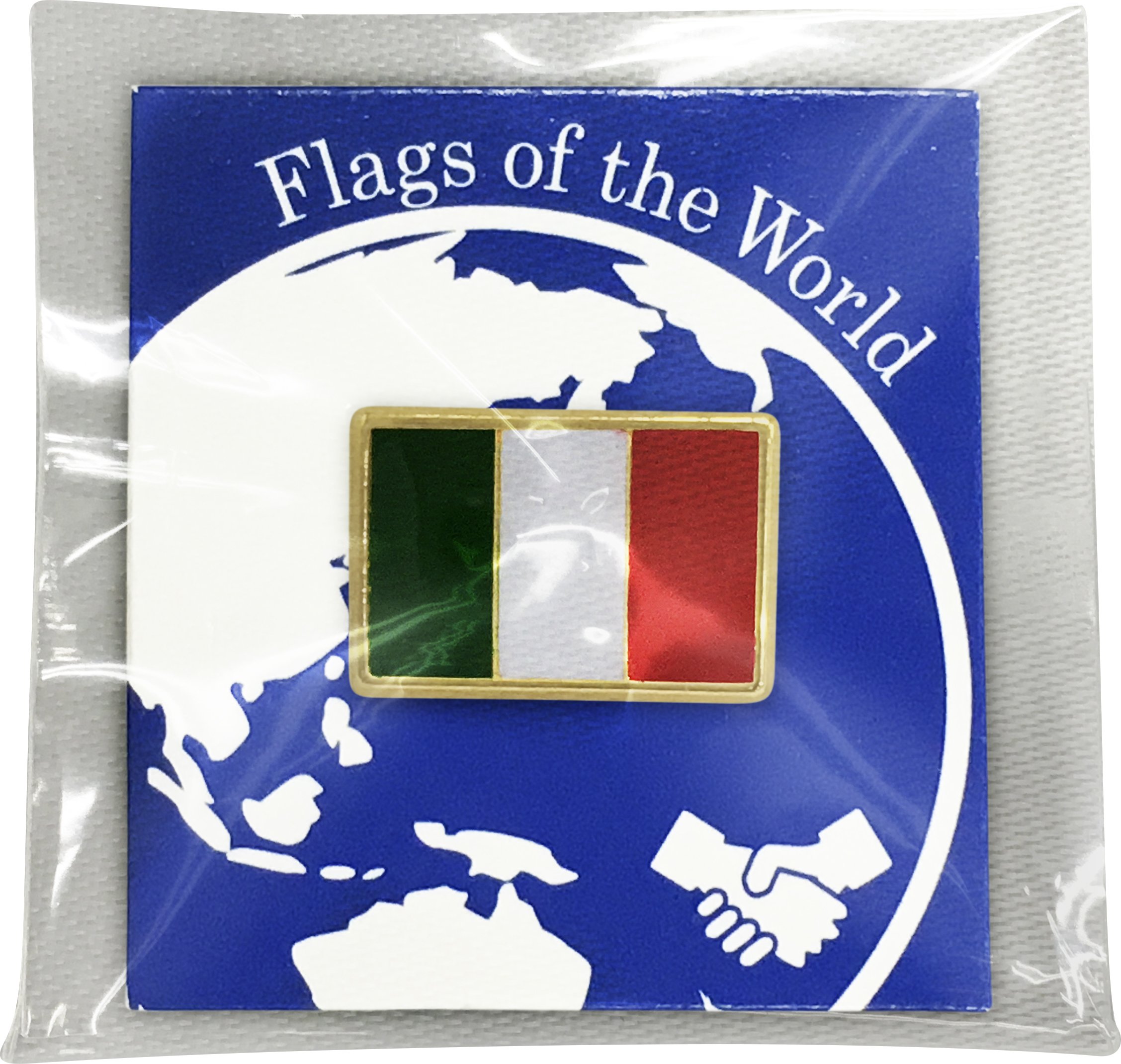 Amazon | 世界の国旗 ピンバッジ Sサイズ 8×12mm:イタリア | バッジ