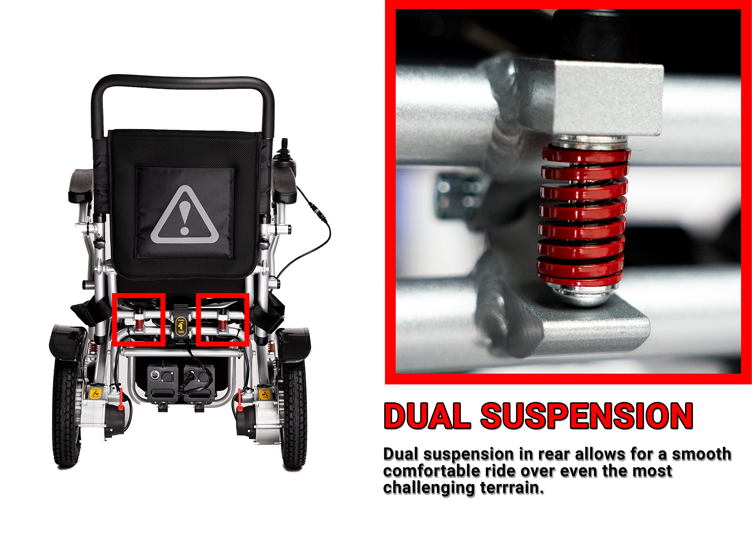 Buy Rubicon Deluxe Electric Wheelchair, All Terrain, Powerful Dual