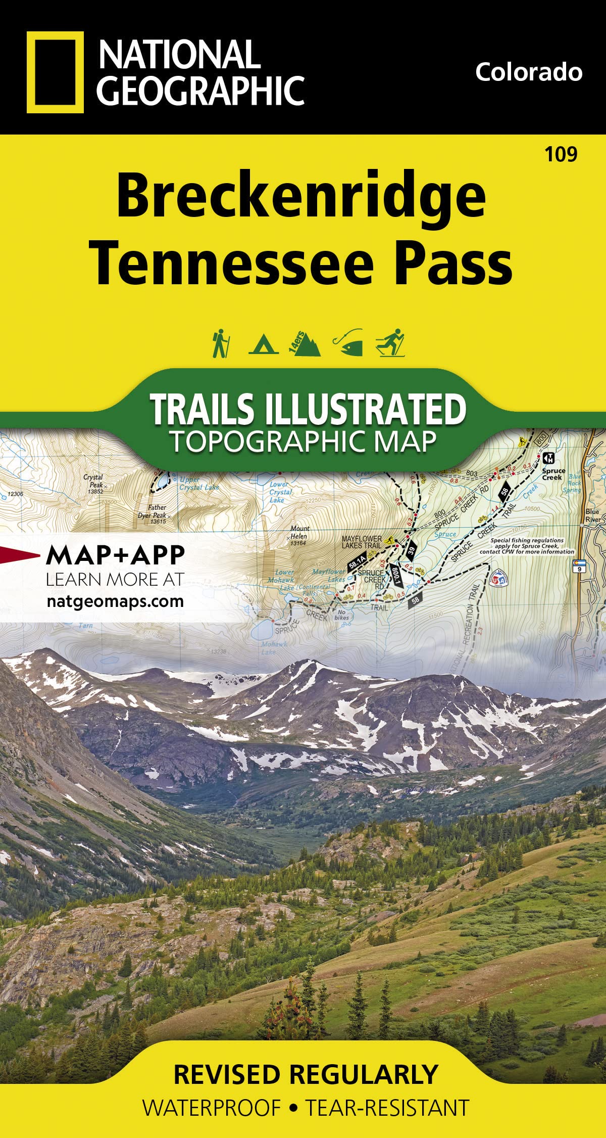 Breckenridge, Tennessee Pass Map (National Geographic Trails Illustrated Map, 109)
