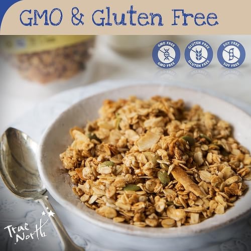 Miniatura 4 de True North Granola - Granola de vainilla de arce sin gluten, baja en carbohidratos, sin nueces y sin OMG, bolsa a granel, 3 libras