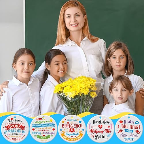 Vista 19 de Eaasty 5 piezas de regalos de agradecimiento para mujeres, profesores, preescolar, guardería, regalos de agradecimiento para profesores, placa